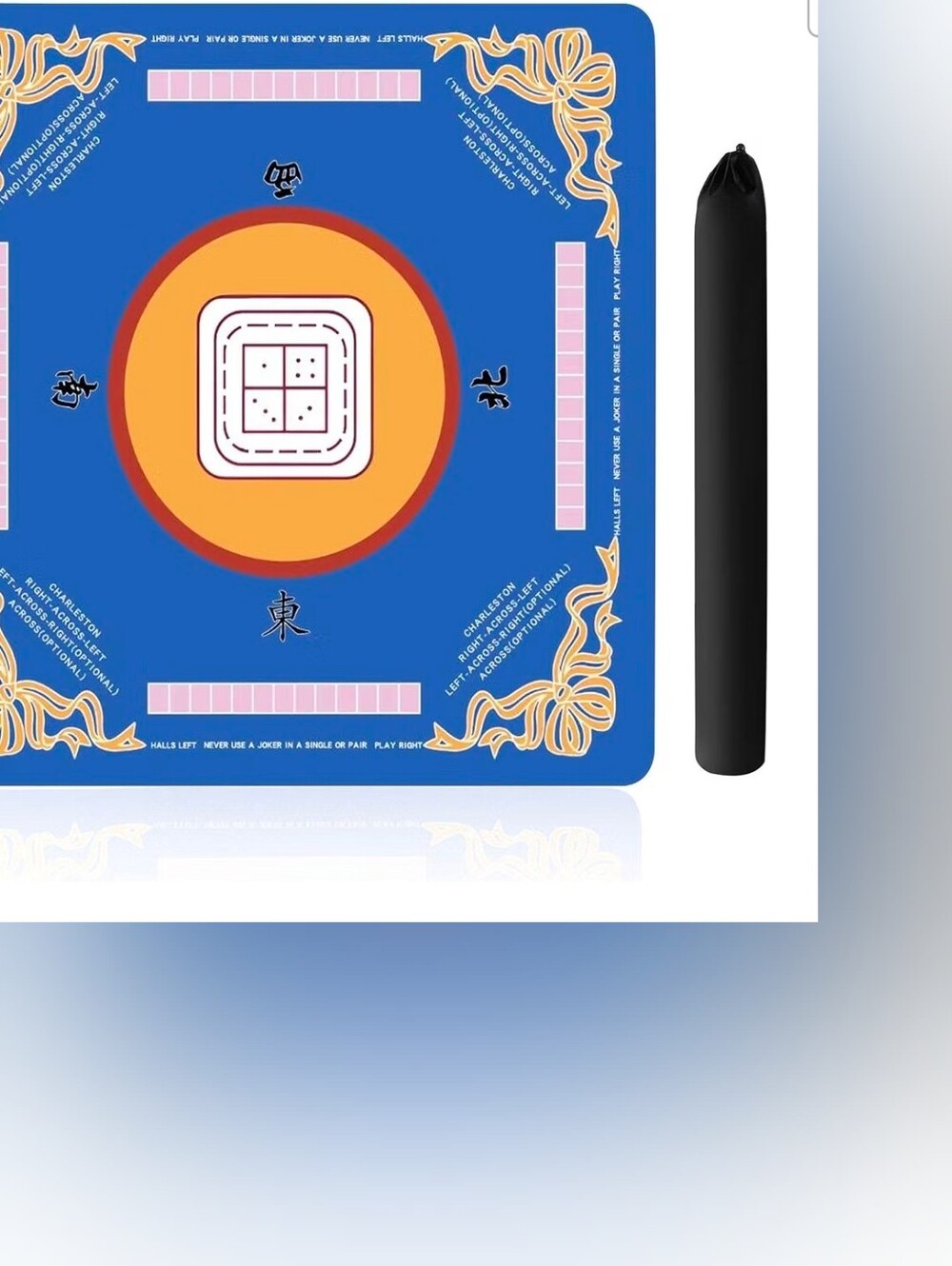  Mahjong Mat,Non-Slip Noise Reduction Mahjong Mat 31.5x31.5 Inch for Mahjong/Pok